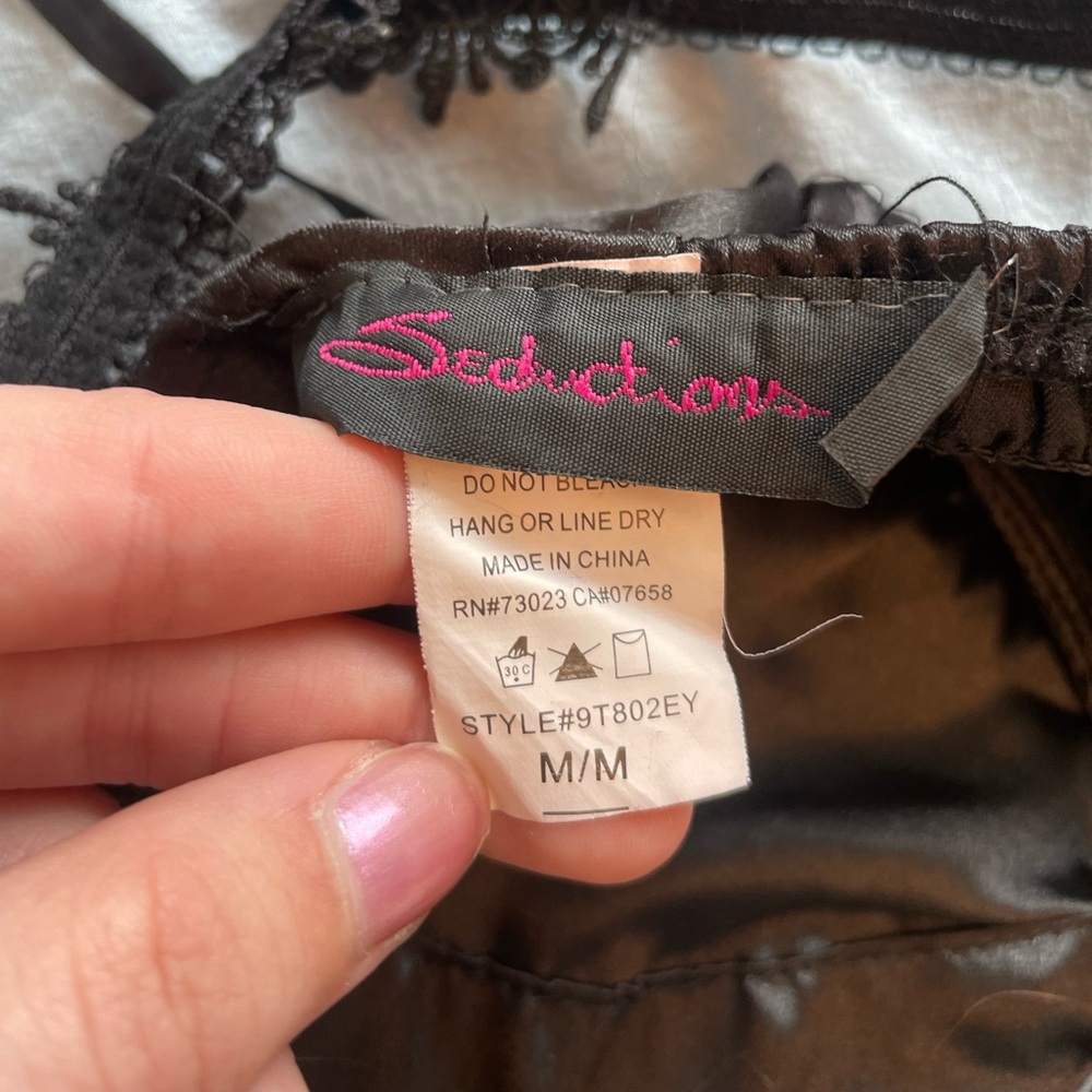 Amazing Vintage Black Seductions Corset Top - Picture 4 of 13